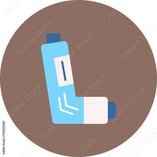 Inhaler icon vector image. Can be used for Pharmacy.