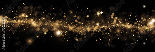 Happy New Year Celebration Sparkles Banner  space for text  