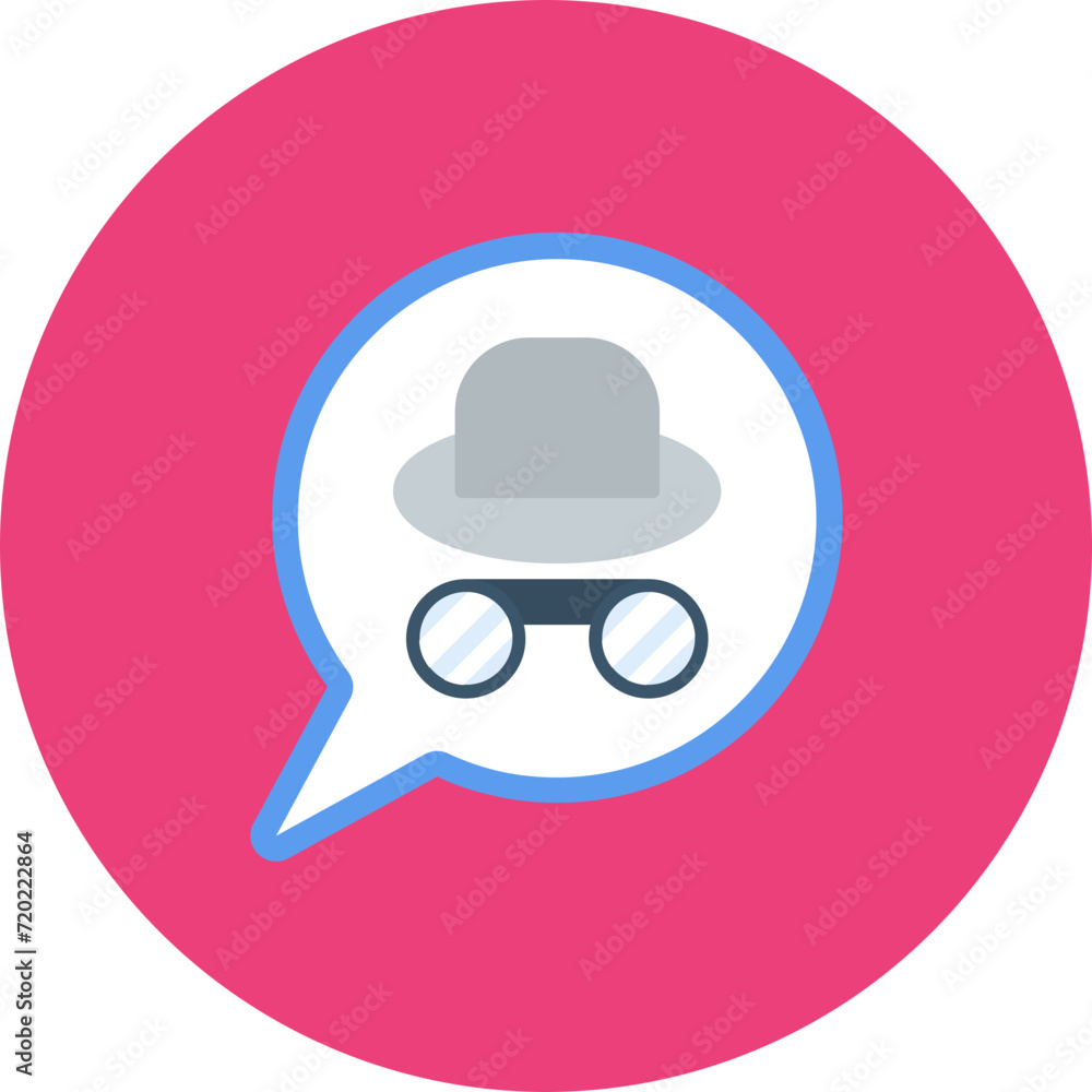 Chat Spyware icon vector image. Can be used for Cyber Security. Chat Spyware icon vector image. Can be used for Cyber Security.