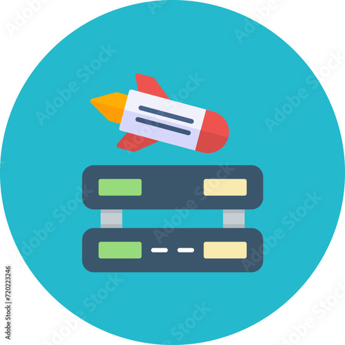 Server Ddos icon vector image. Can be used for Cyber Security.