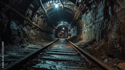 Historic coal mine tunnel