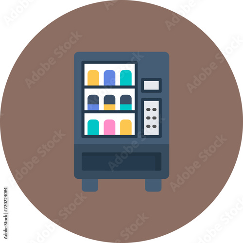 Vending Machine icon vector image. Can be used for Smart City.