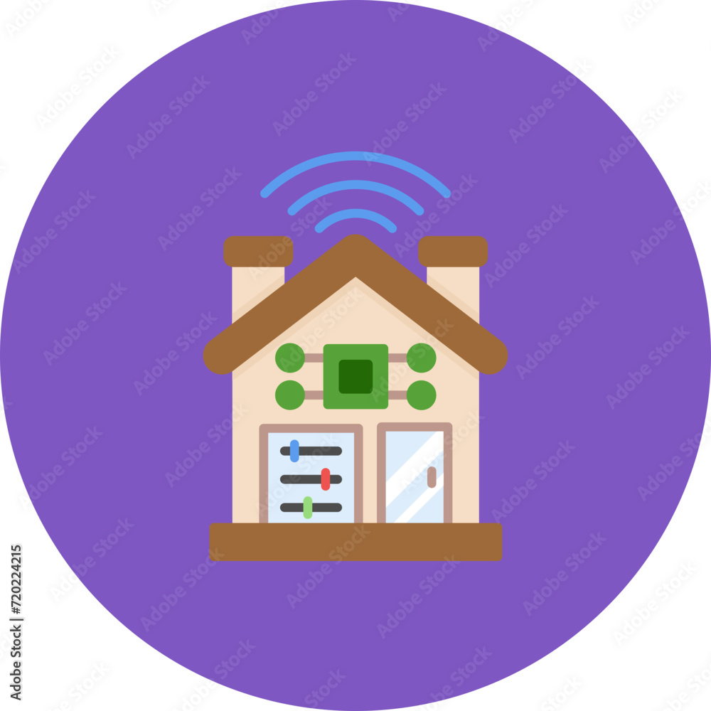 Home Control icon vector image. Can be used for Smart City. Home Control icon vector image. Can be used for Smart City.