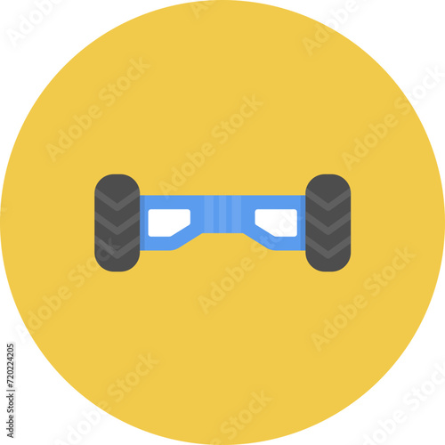 Hoverboard icon vector image. Can be used for Smart City.