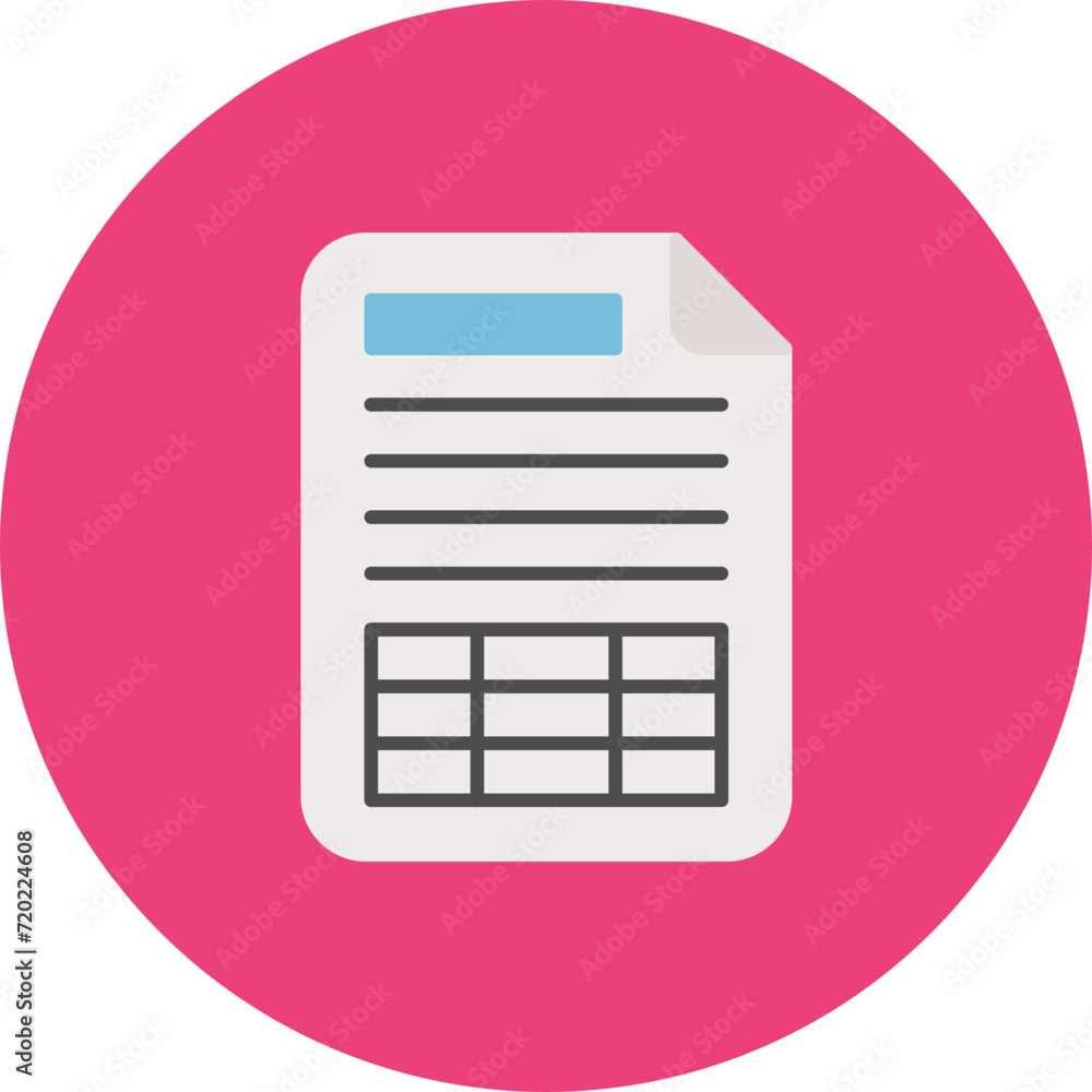 Spreadsheet icon vector image. Can be used for Productivity. Spreadsheet icon vector image. Can be used for Productivity.