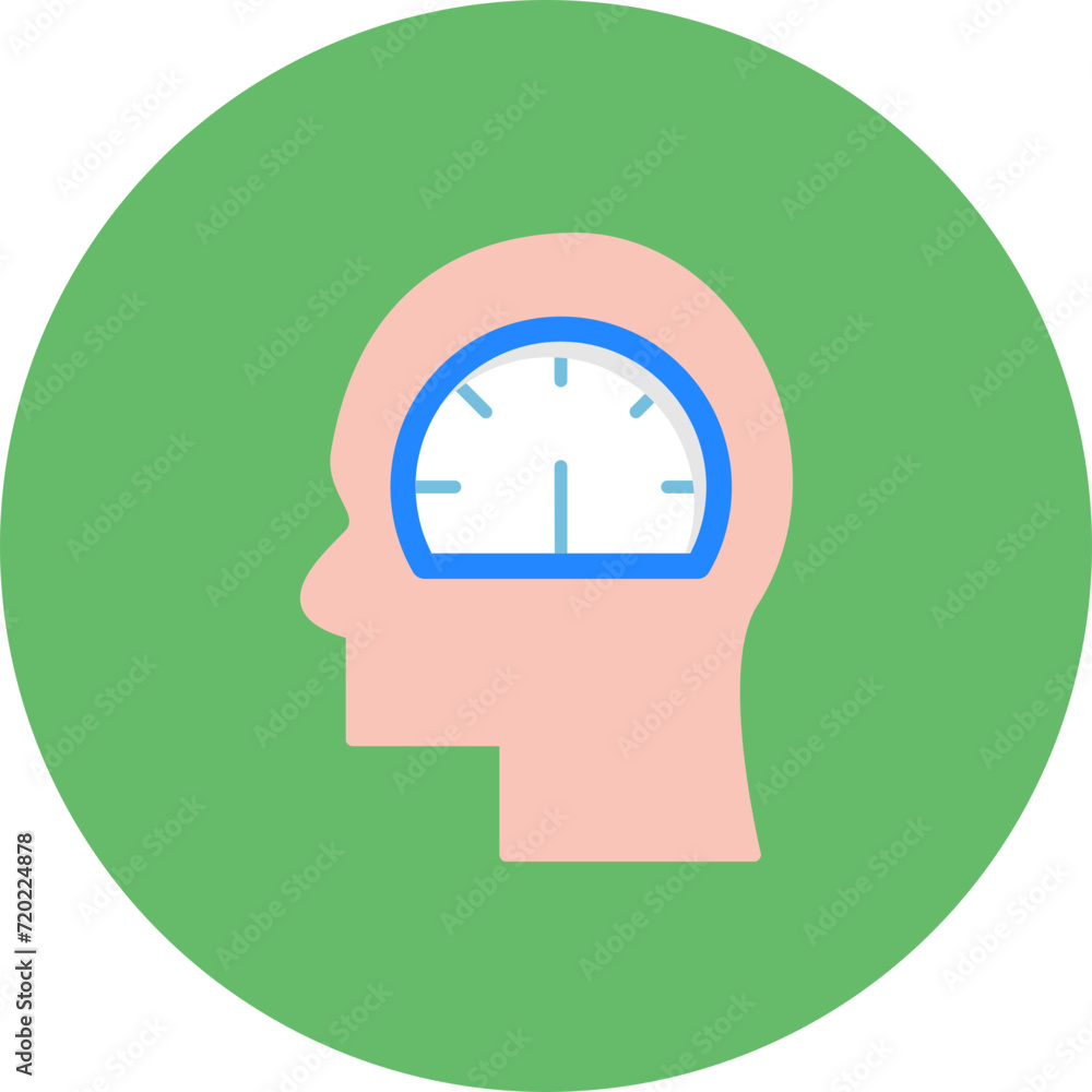 Mental Control icon vector image. Can be used for Productivity. Mental Control icon vector image. Can be used for Productivity.