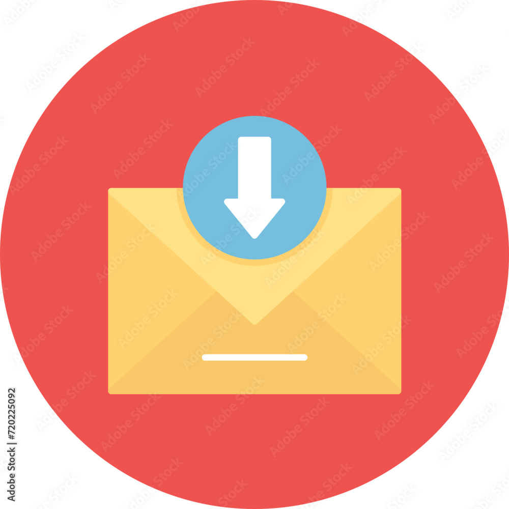 Inbox icon vector image. Can be used for Productivity. Inbox icon vector image. Can be used for Productivity.