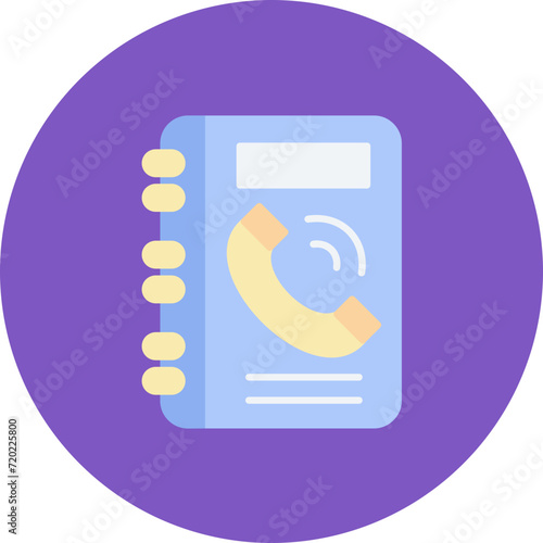 Phonebook icon vector image. Can be used for Library.