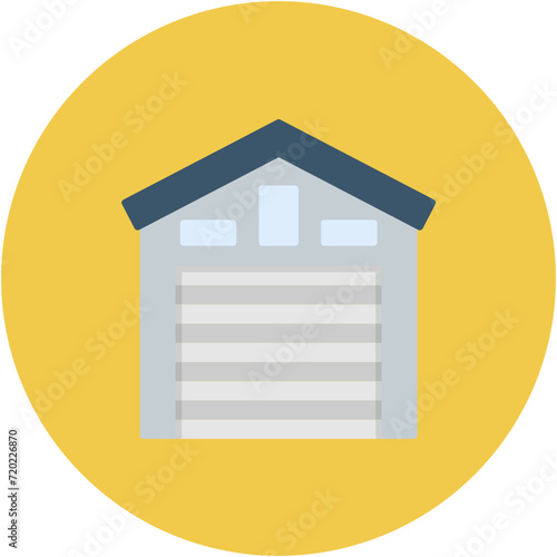 Garage icon vector image. Can be used for Car Repair.