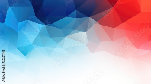 Abstract Blue and Red Geometric Background. A gradient of blue to red abstract geometric shapes.