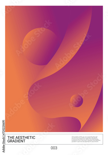 Poster Modern Aesthetic Color Simple