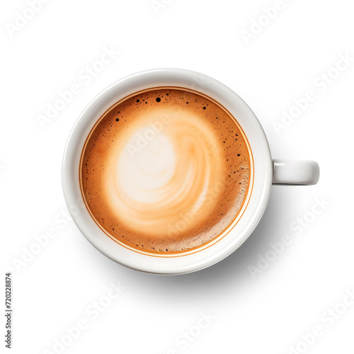 Coffee cup isolated on white background. Generative Ai.