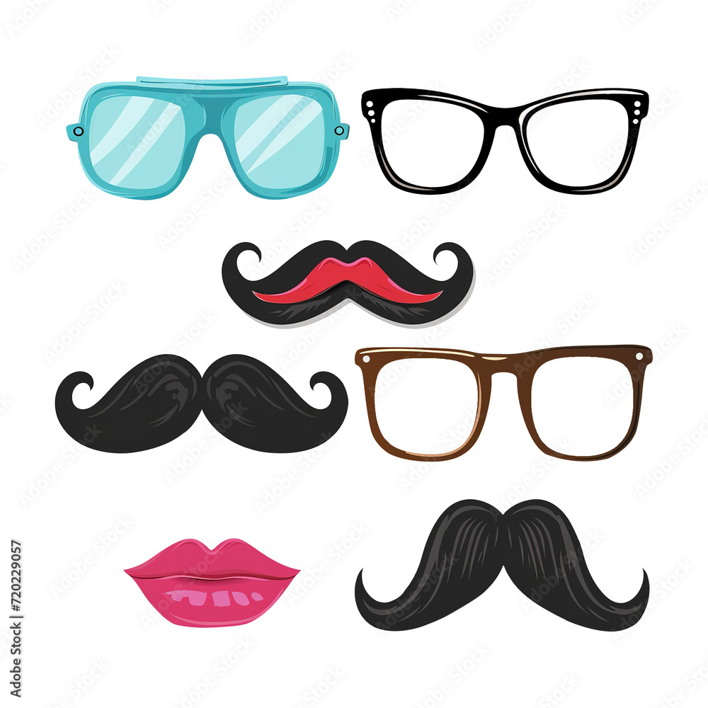 props lips, moustache and glasses props lips, moustache and glasses