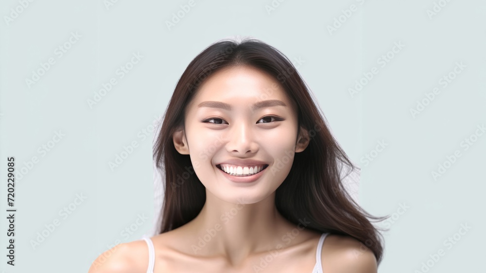 A smiling Asian woman beautifully rendered in sepia tones on an empty background, with a vintage-inspired aesthetic enhanced by sharp, defined lines Generative AI. A smiling Asian woman beautifully rendered in sepia tones on an empty background, with a vintage-inspired aesthetic enhanced by sharp, defined lines Generative AI.