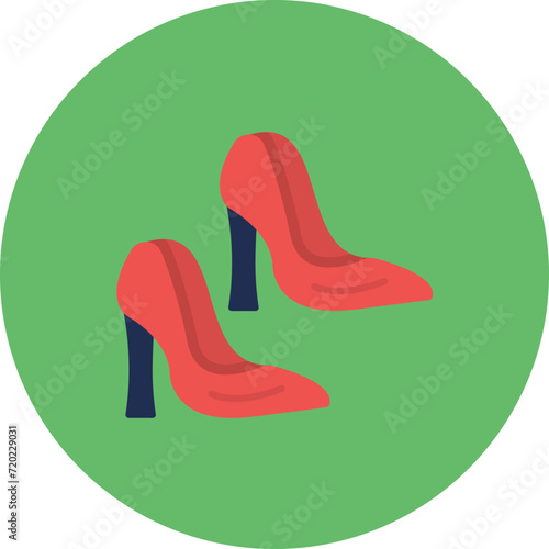 High Heel icon vector image. Can be used for Clothes.