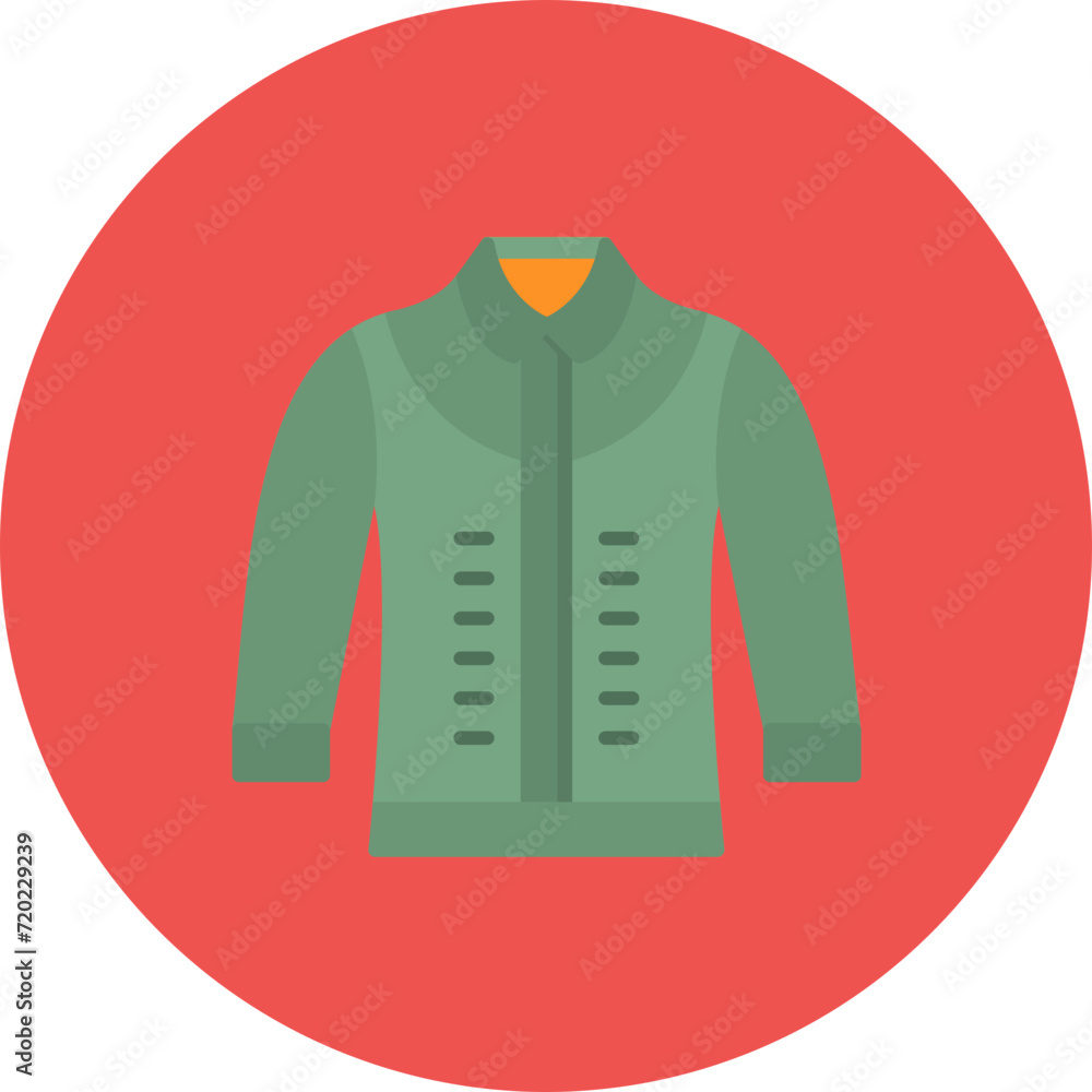 Jacket icon vector image. Can be used for Clothes. Jacket icon vector image. Can be used for Clothes.