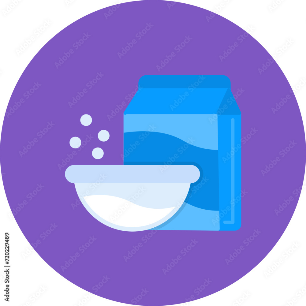 Milk Bowl icon vector image. Can be used for Bakery. Milk Bowl icon vector image. Can be used for Bakery.