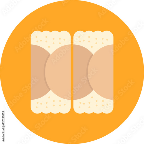 Cannoli icon vector image. Can be used for Bakery.