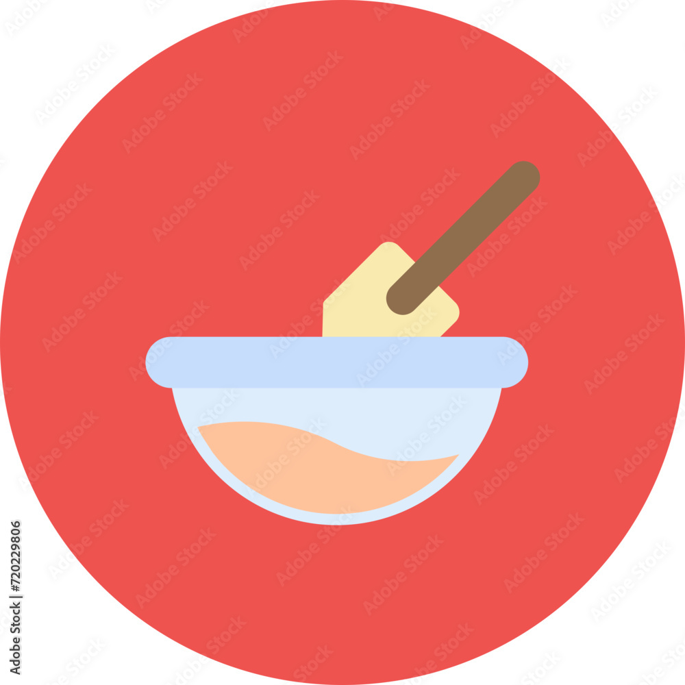 Mixing Flour icon vector image. Can be used for Bakery.