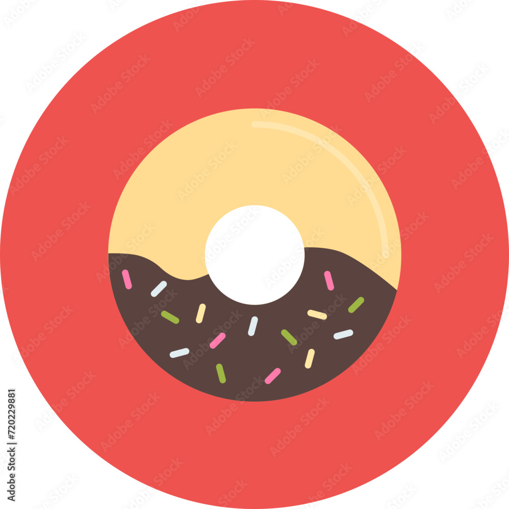Fototapeta premium Donuts icon vector image. Can be used for Bakery.