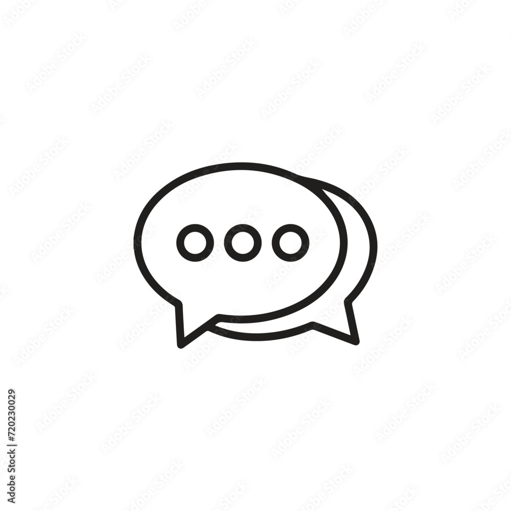 Conversation icon vector. Linear style sign for mobile concept and web design. Conversation symbol illustration. Pixel vector graphics - Vector. Conversation icon vector. Linear style sign for mobile concept and web design. Conversation symbol illustration. Pixel vector graphics - Vector.