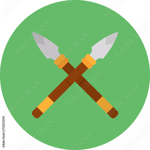 Spear icon vector image. Can be used for History.