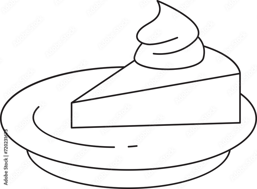Cheesecake Thin Line Icon
Cheesecake Thin Line Icon
