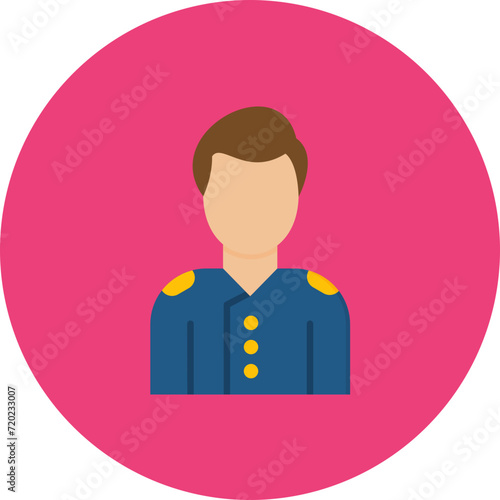 Concierge icon vector image. Can be used for Hotel Management.