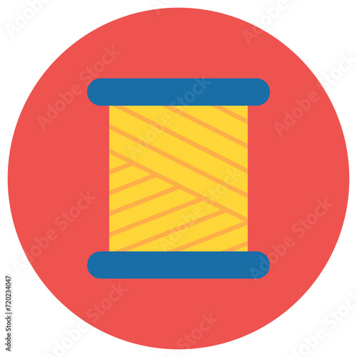 Spool icon vector image. Can be used for Sewing.