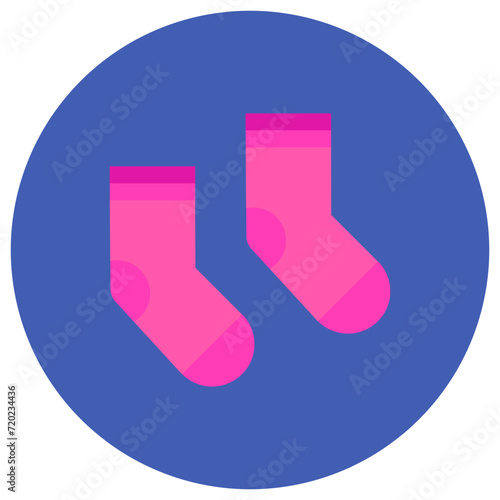 Socks icon vector image. Can be used for Sewing.