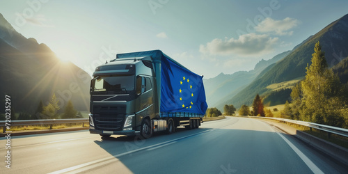 Europaweiter Transport von Gütern photo