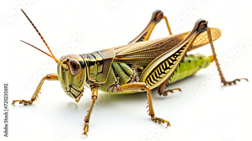Grasshopper isolated on white background © UsamaR
