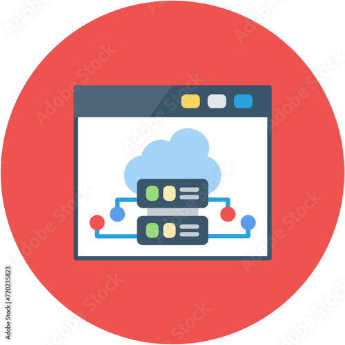 Server icon vector image. Can be used for SEO and SEM.