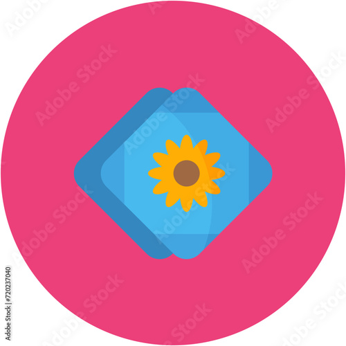 Handkerchief icon vector image. Can be used for Fashion.
