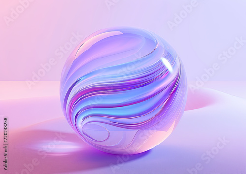 Spheres of Elegance: Abstract 3D Art in Pastel Tones © Coolmer
