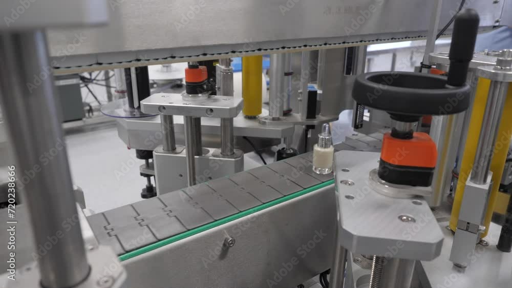 A production line at a cosmetics company A production line at a cosmetics company