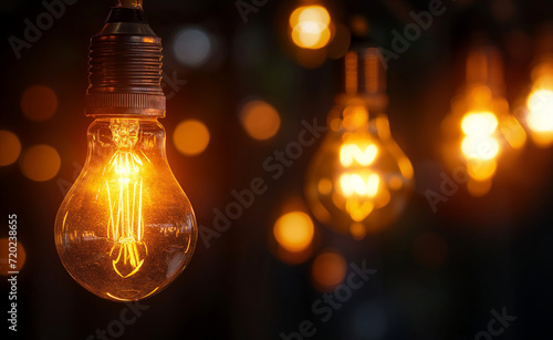 Edison's Glow: Vintage Light Bulbs Illuminating Innovation