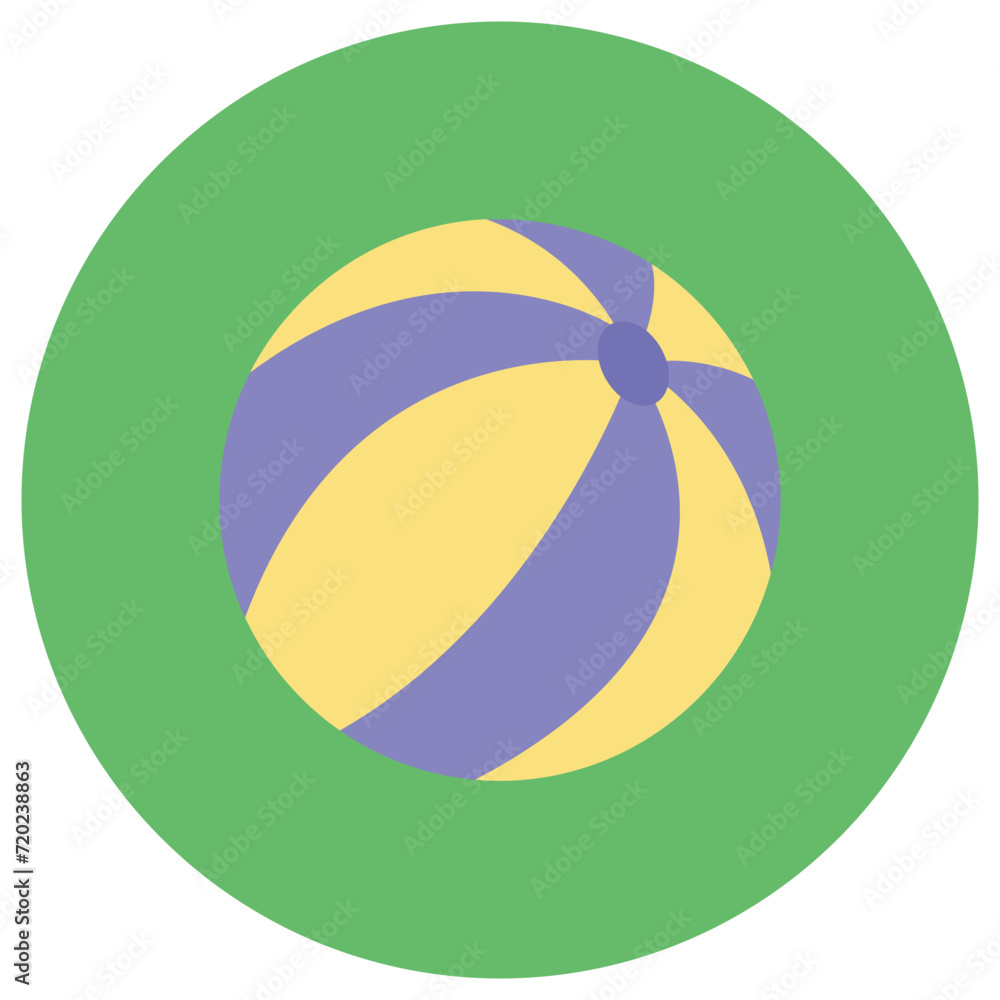 Beach Ball icon vector image. Can be used for Summer. Beach Ball icon vector image. Can be used for Summer.