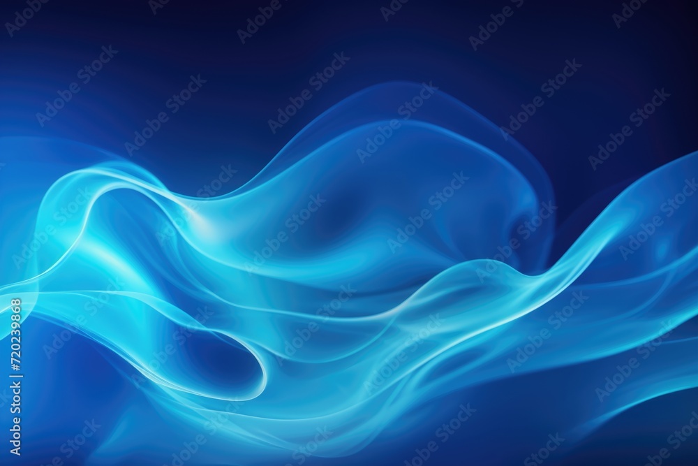 Blue futuristic soft smoke gradient flow with fresh aroma on curved lines background. Blue futuristic soft smoke gradient flow with fresh aroma on curved lines background.