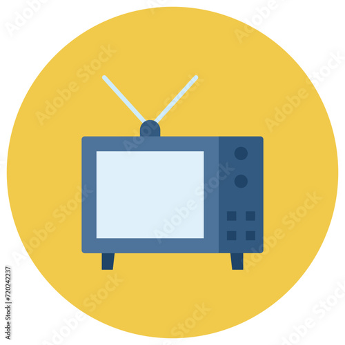 Television icon vector image. Can be used for Homeware.