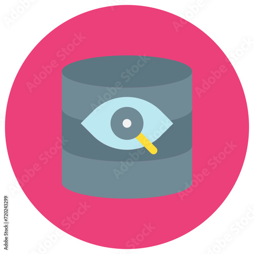 Database Vision icon vector image. Can be used for Web Hosting.