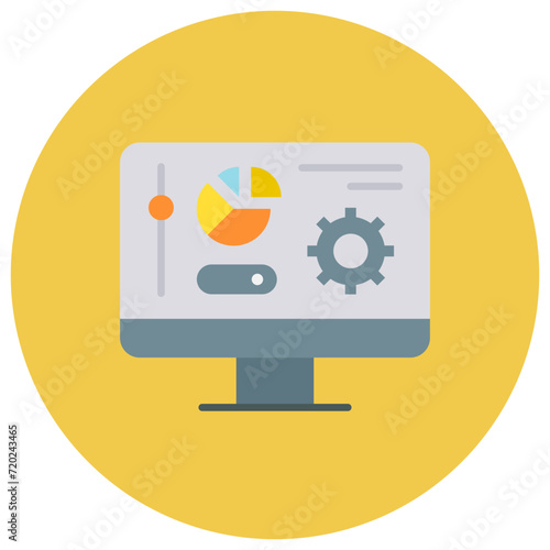 Control Panel icon vector image. Can be used for Web Hosting.