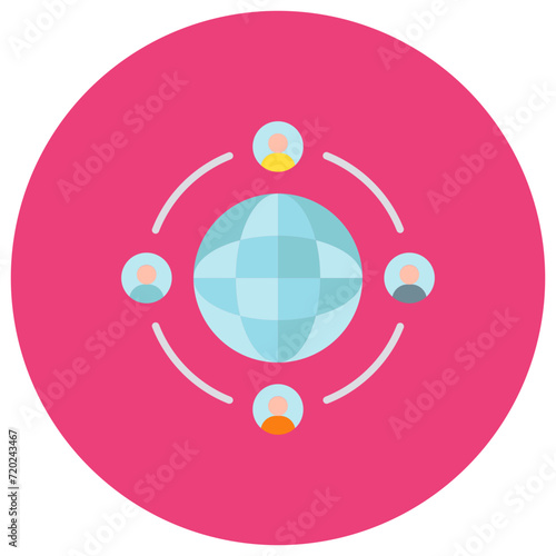 User Connection icon vector image. Can be used for Web Hosting.
