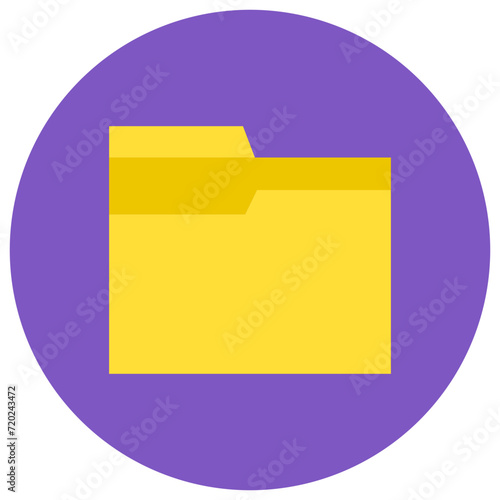 Folder icon vector image. Can be used for Web Hosting.