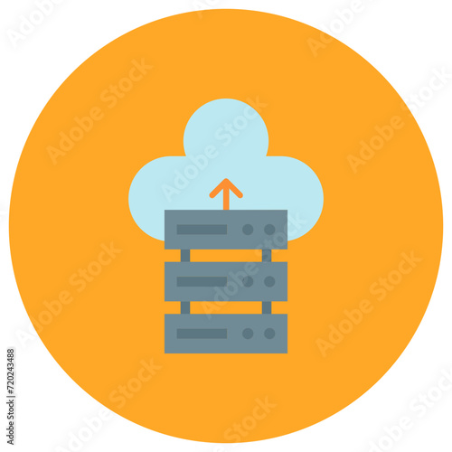 Database Backup icon vector image. Can be used for Web Hosting.