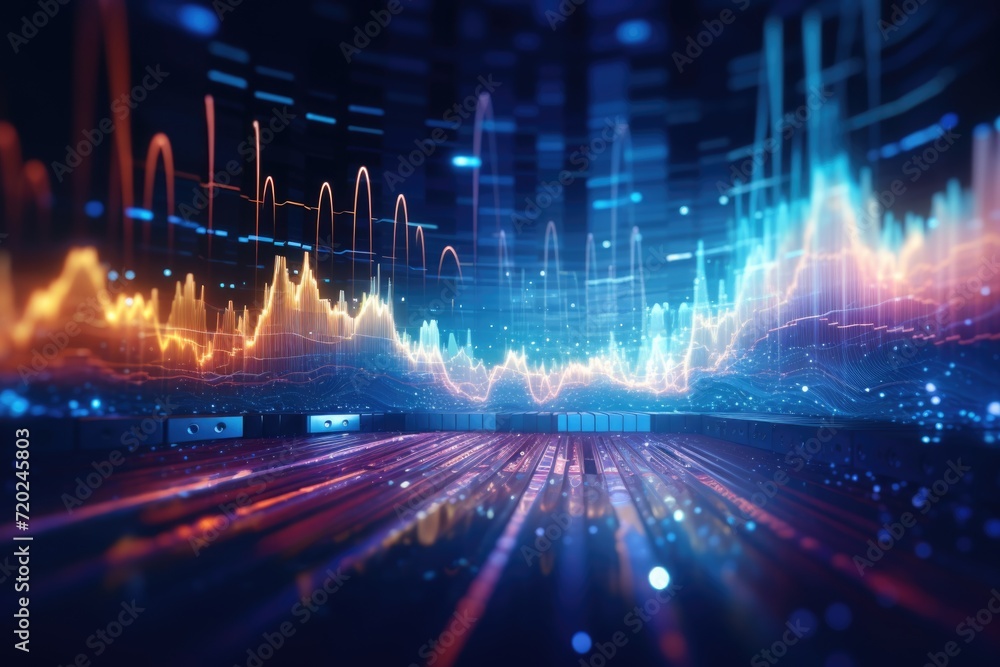 Equalizer sound wave background illustration. Equalizer sound wave background illustration.