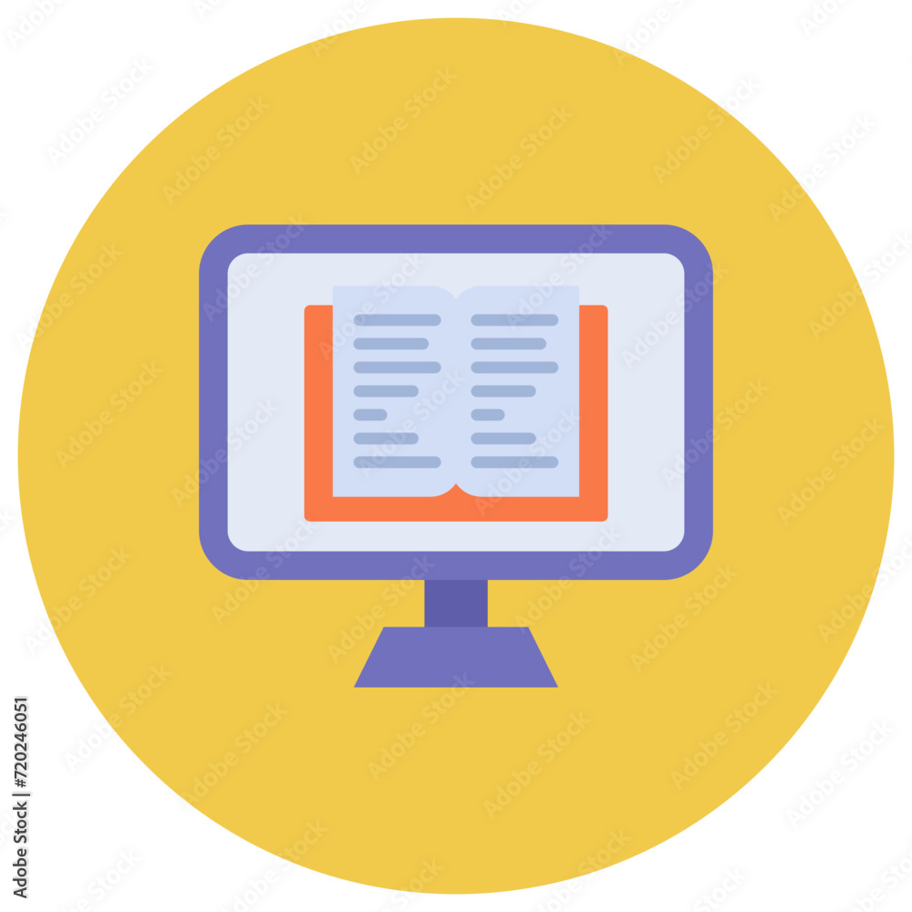Ebook icon vector image. Can be used for Education. Ebook icon vector image. Can be used for Education.