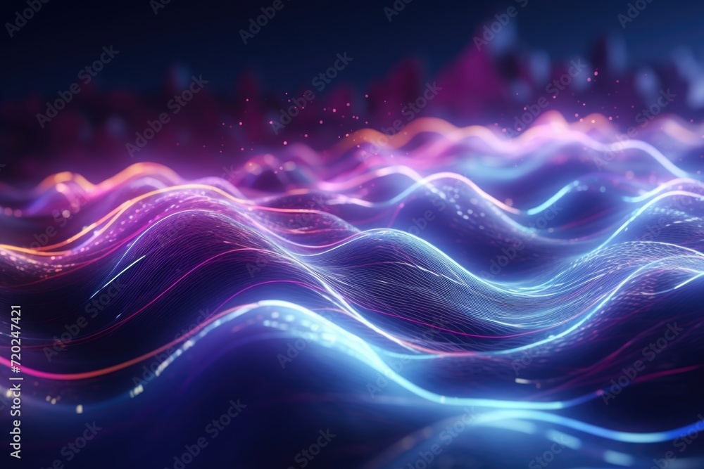 Radio music wave blur Radio music wave blur