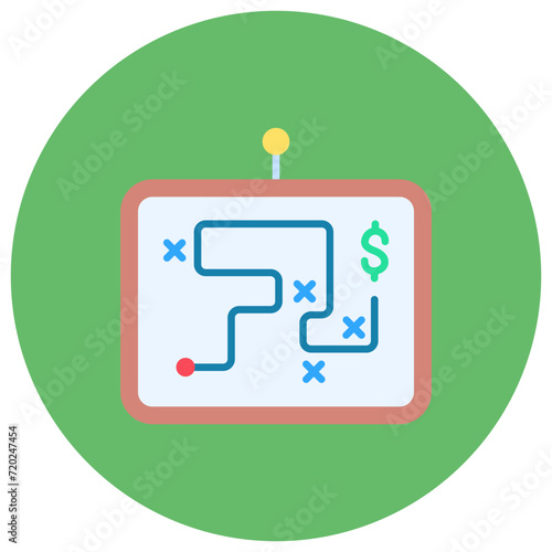 Business Strategy icon vector image. Can be used for Business.