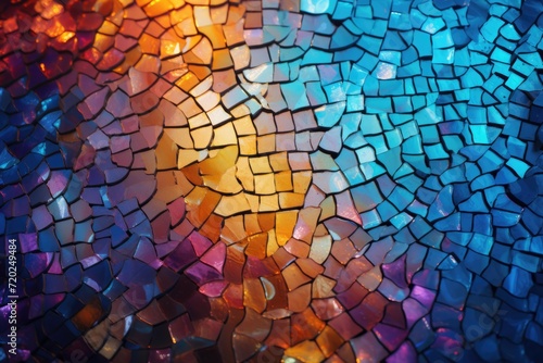 Colorful mosaic abstract square background.